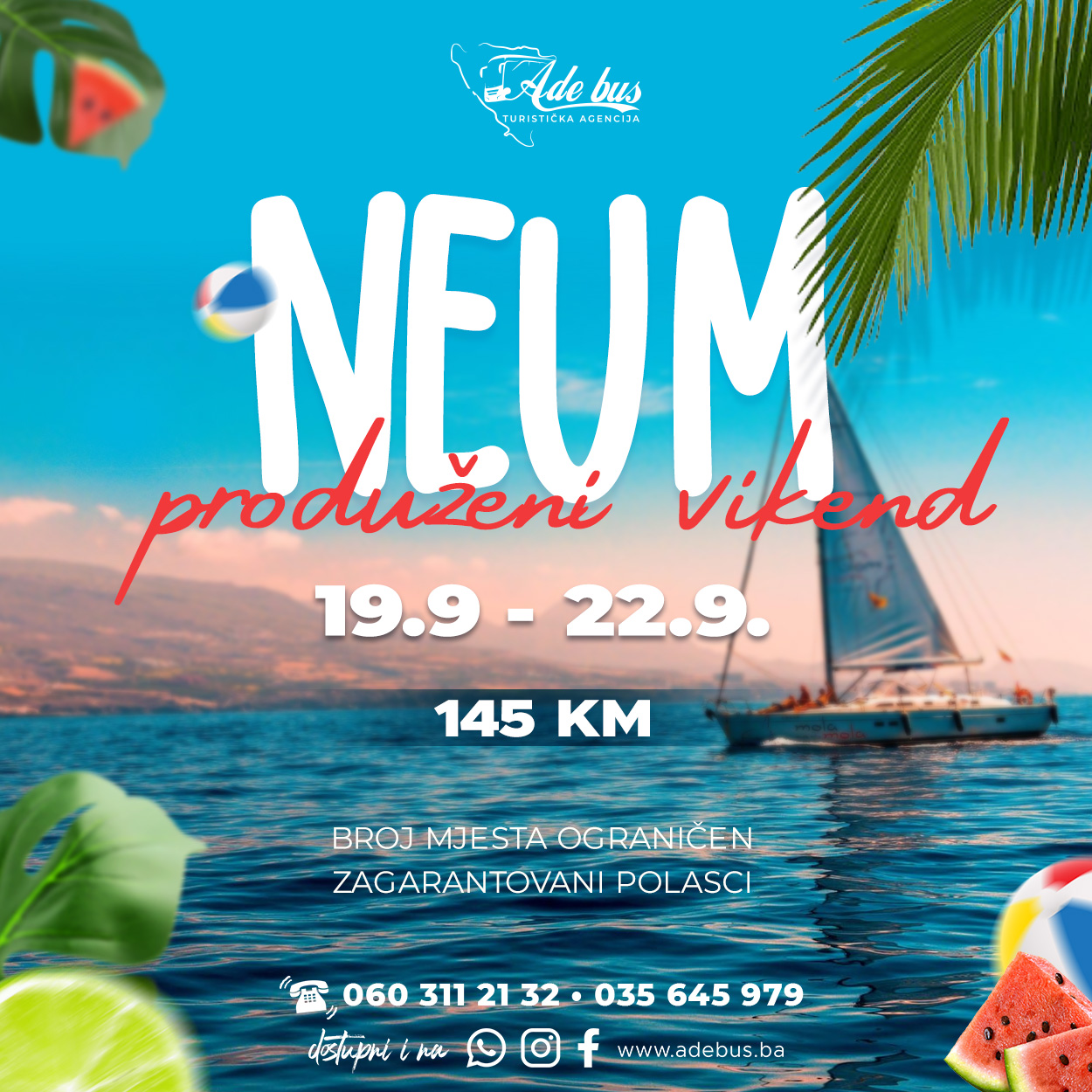 Produženi vikend u Neumu | 19.9. – 22.9.