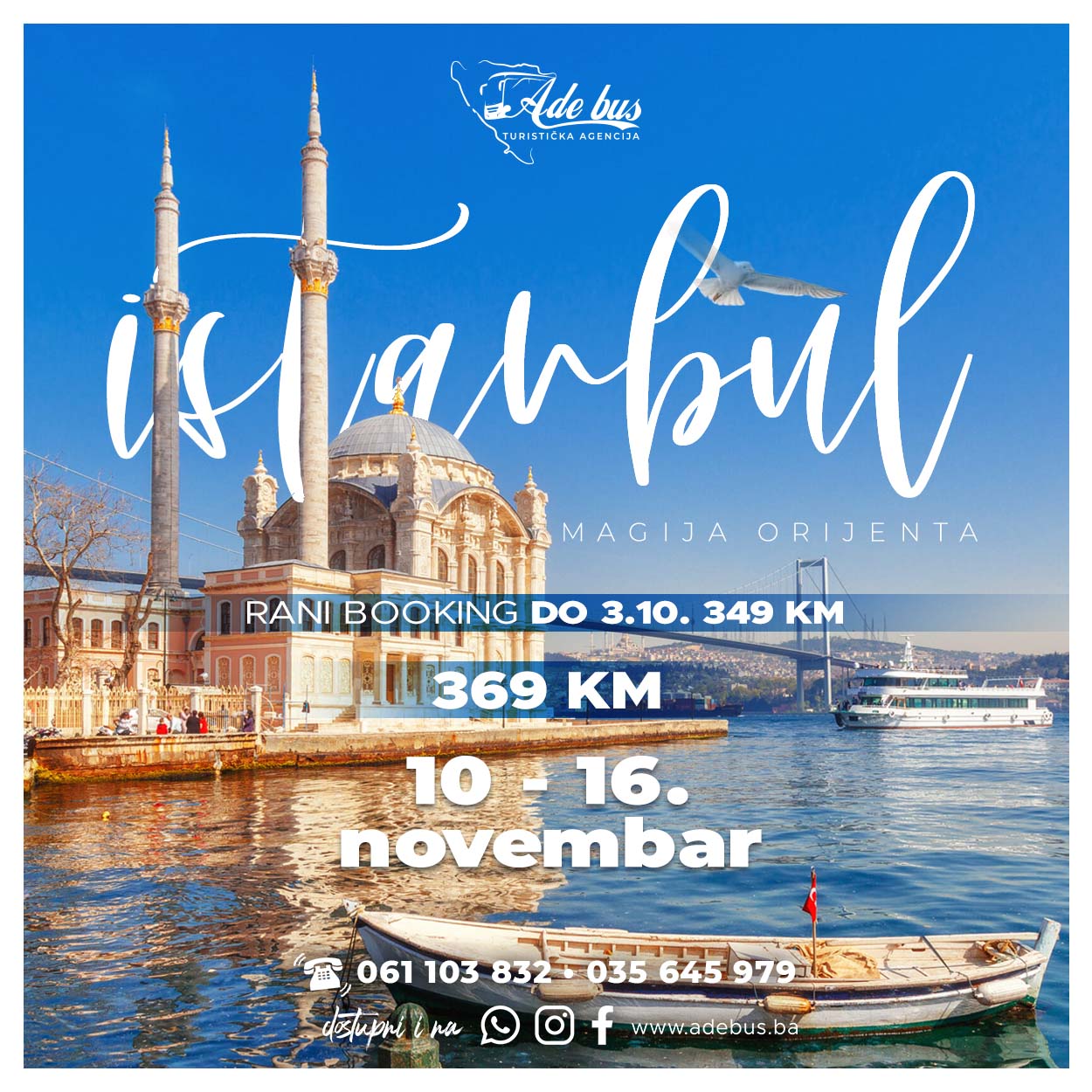 Magija orijenta: ISTANBUL | 10 – 16.11.2024.