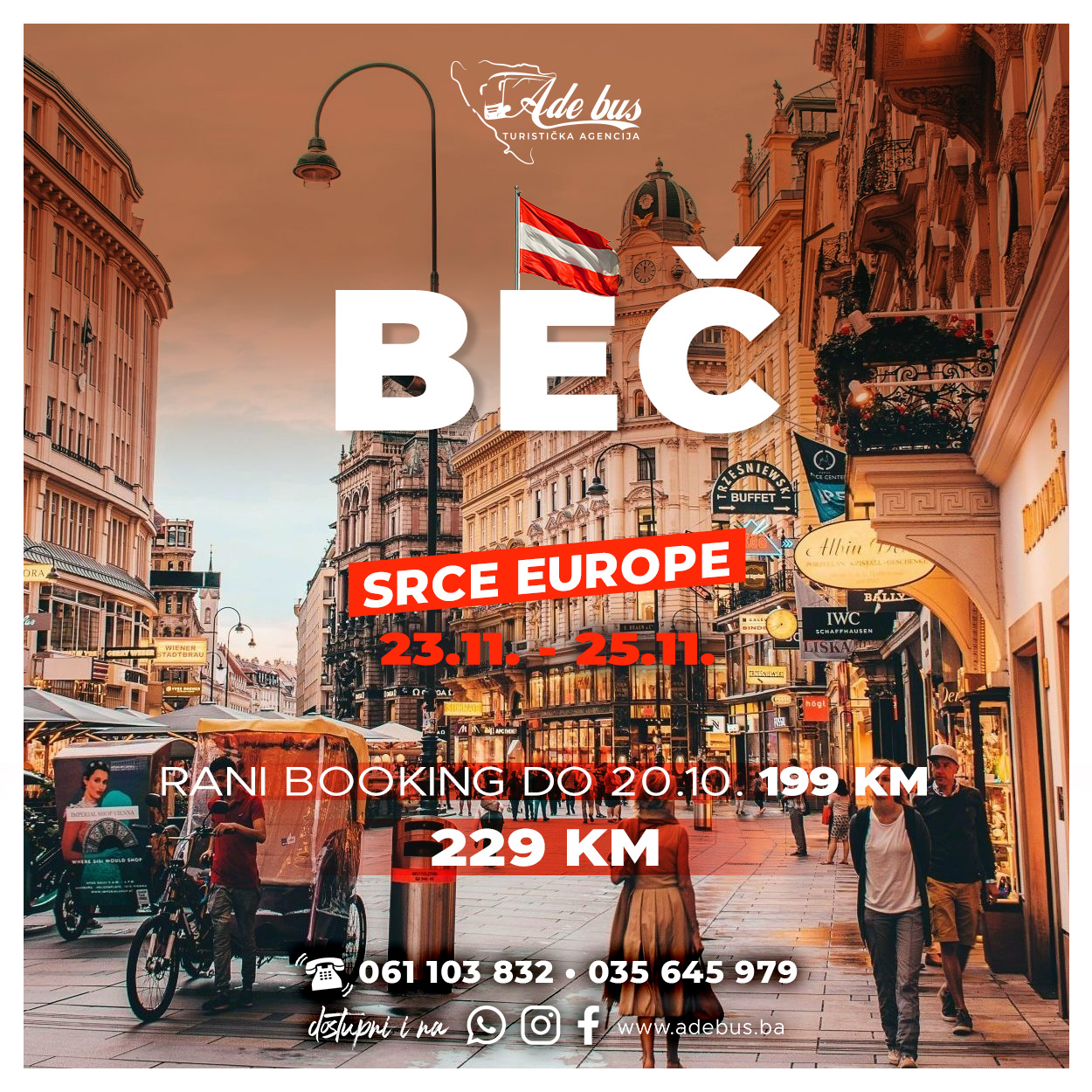 Srce Europe: Beč | 23 – 25.11.2024.