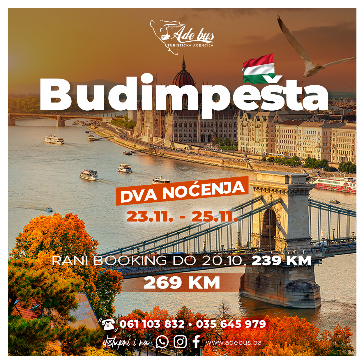 Kraljica Dunava: Budimpešta | 23 – 25.11.2024.