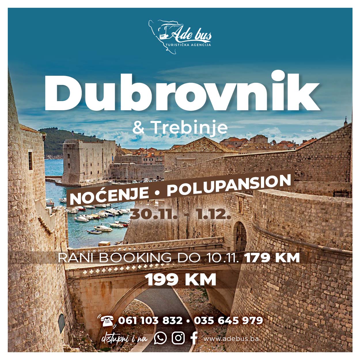 Dubrovnik & Trebinje | 30.11 – 1.12.2024.