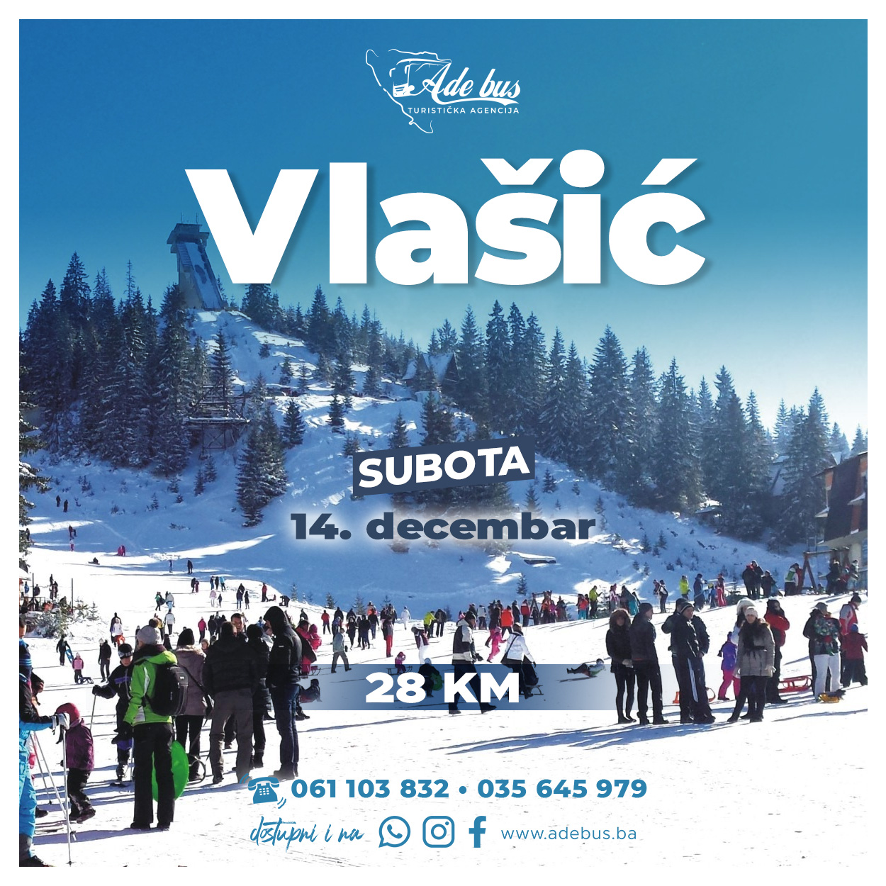 Jednodnevni izlet | Vlašić |14.12.2024-SUBOTA