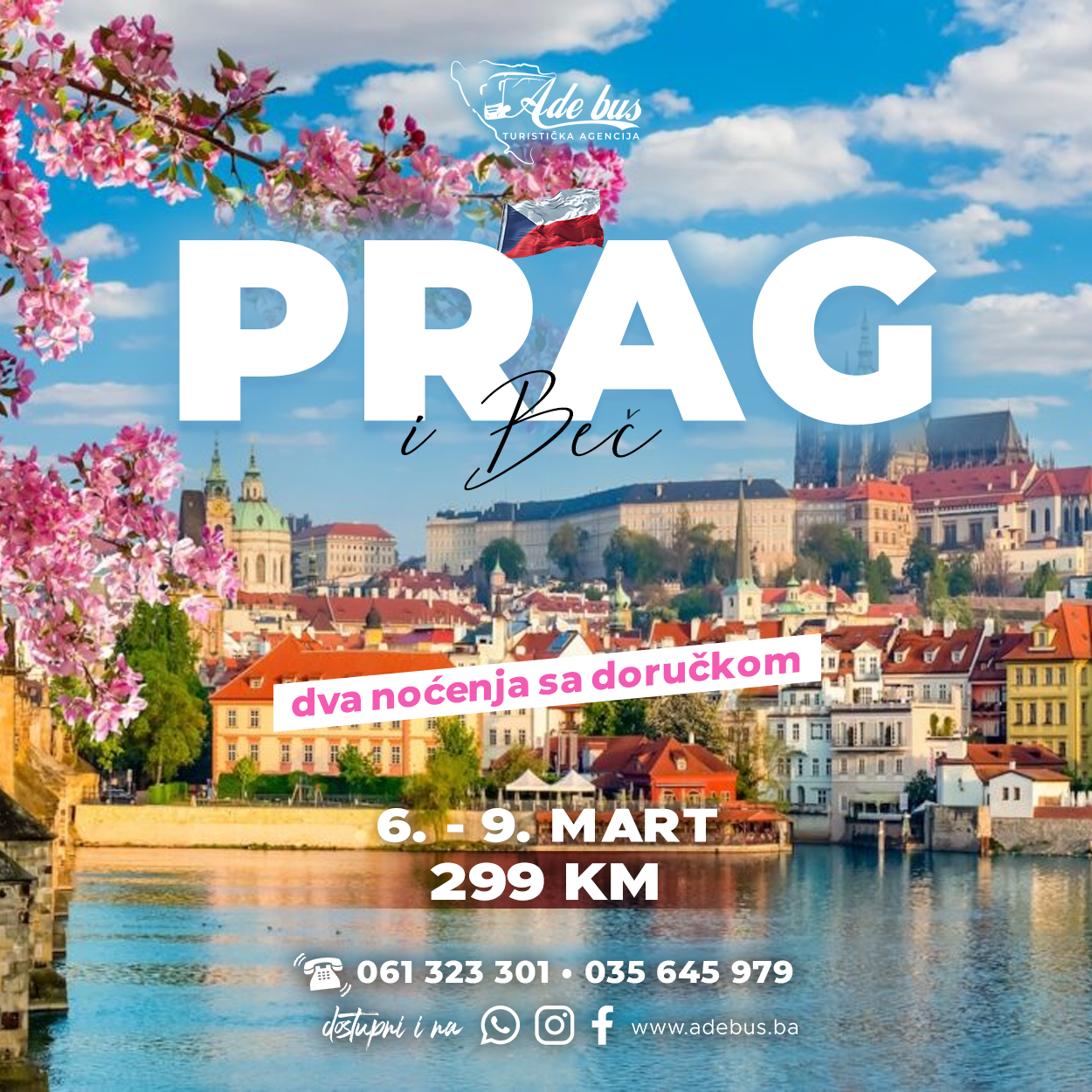 Osmomartovska putovanja: Prag i Beč