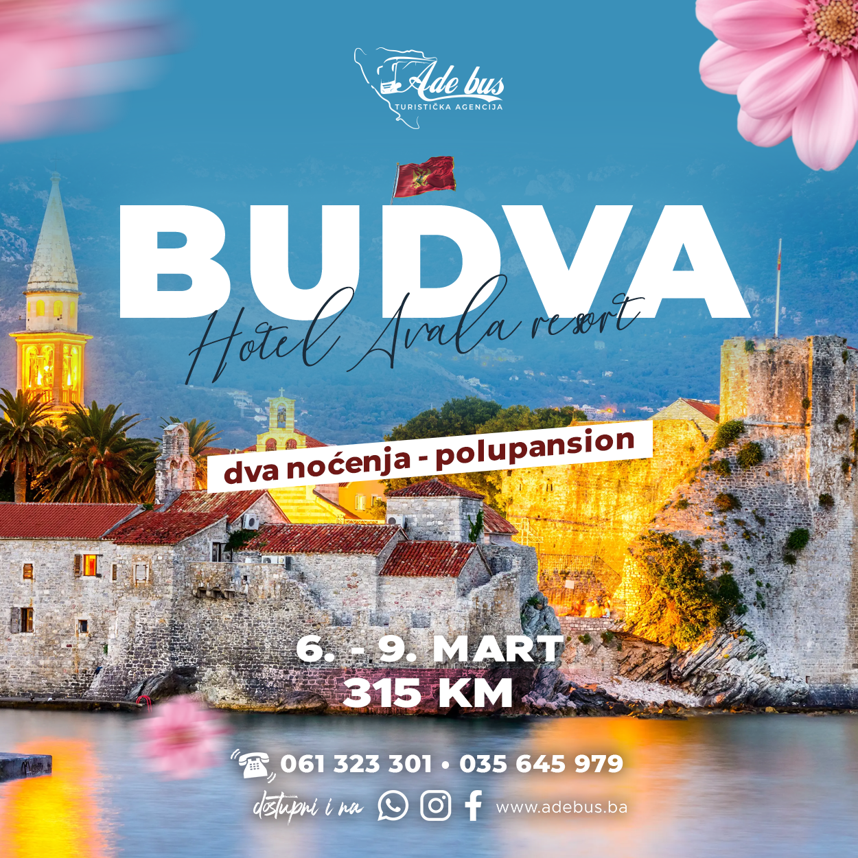 Osmomartovska putovanja: Budva