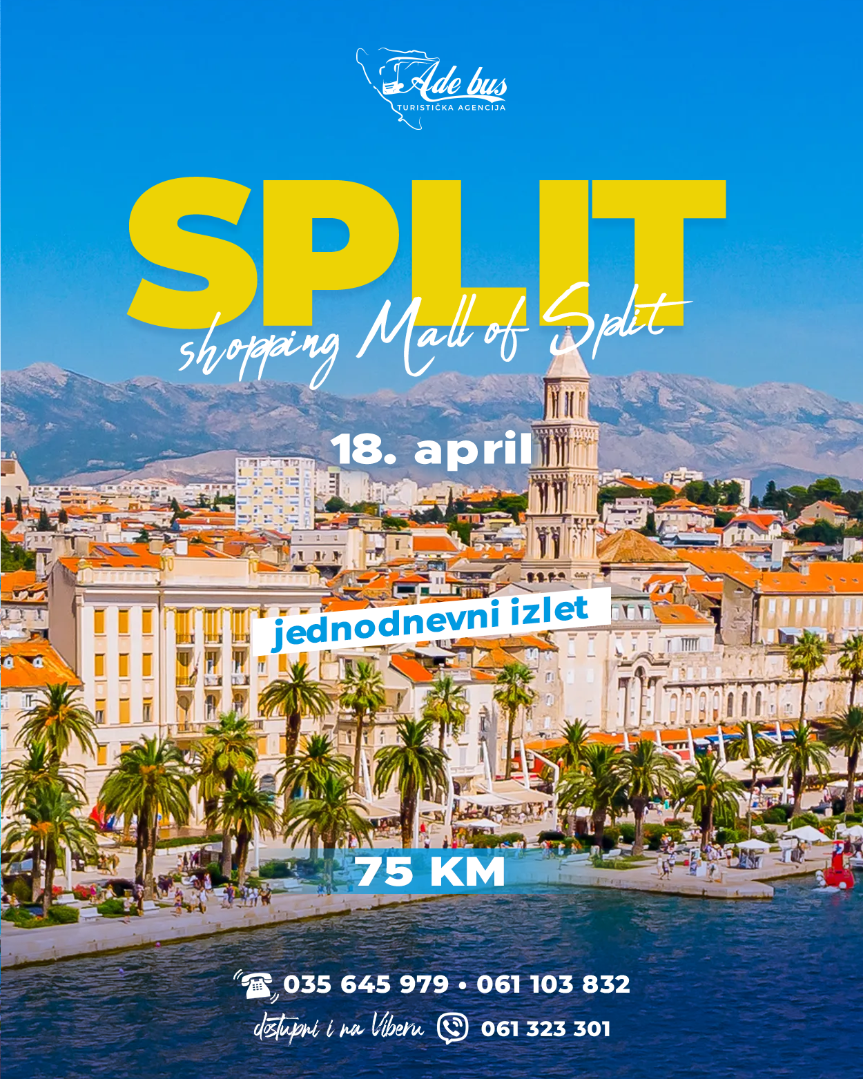 Jednodnevni izlet u Split  | 18.04.2026 