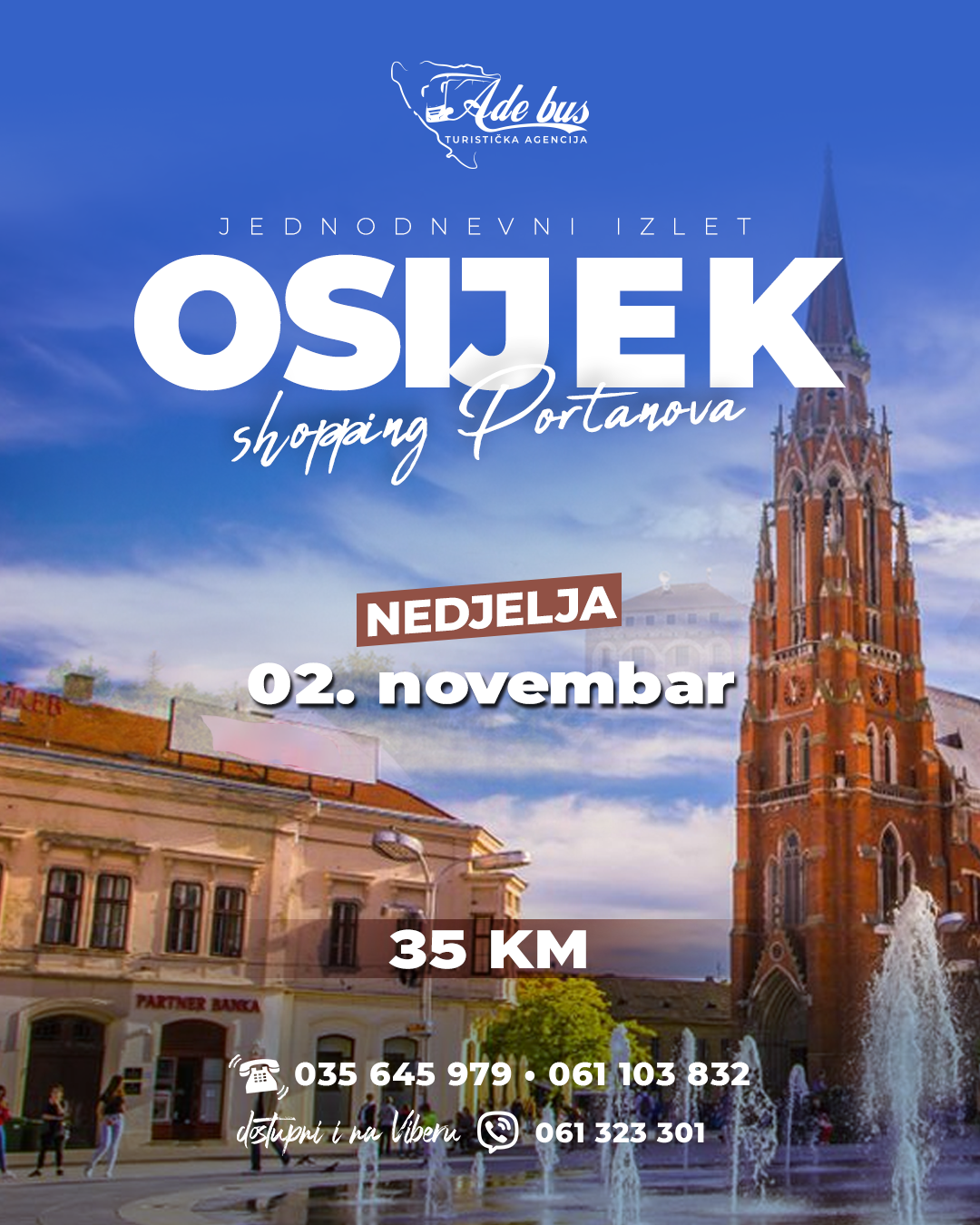 Jednodnevni izlet u Osijek | NEDJELJA 02.11.2025.