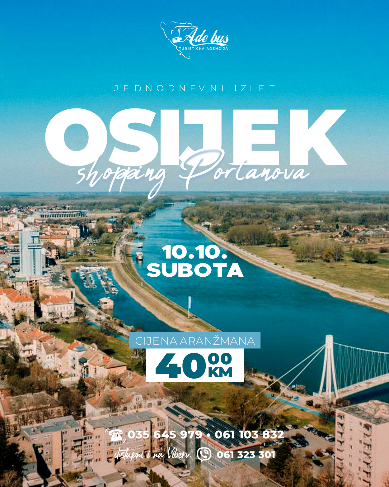 Jednodnevni izlet u Osijek | SUBOTA 10.10.2026.