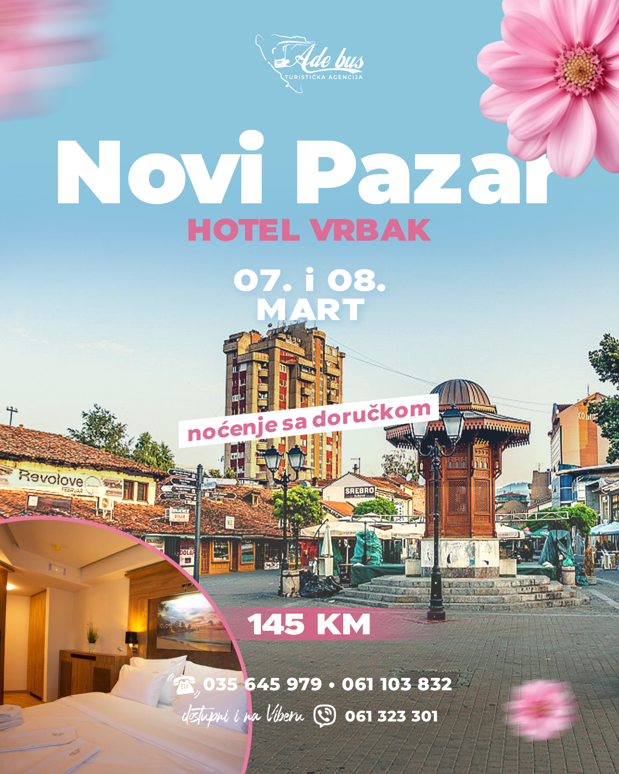 8. mart u Novom Pazaru | 07.03.2026 – 08.03.2026. | 1 noćenje