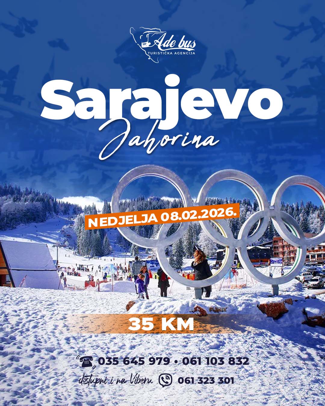 Jednodnevni izlet Sarajevo & Jahorina | 08.02.2026