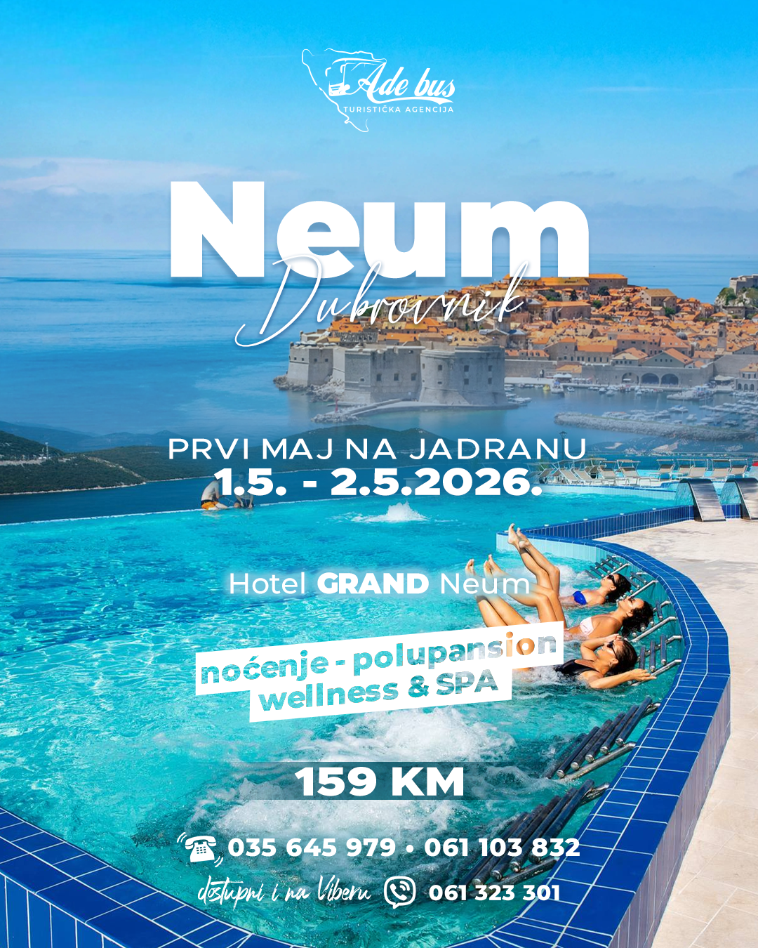 PRVI MAJ NA JADRANU: Grand hotel Neum | Noćenje, Wellness & SPA opuštanje