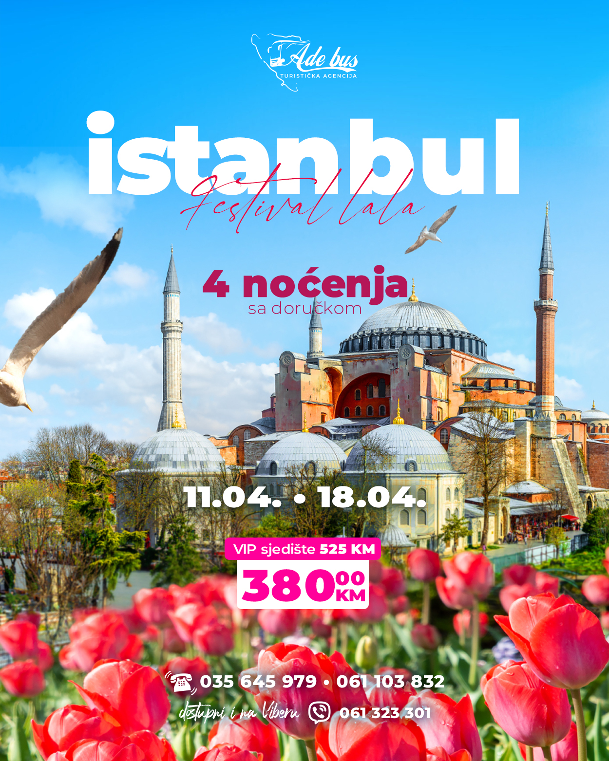 Istanbul – festival Lala – 11.04.-18.04.2026.