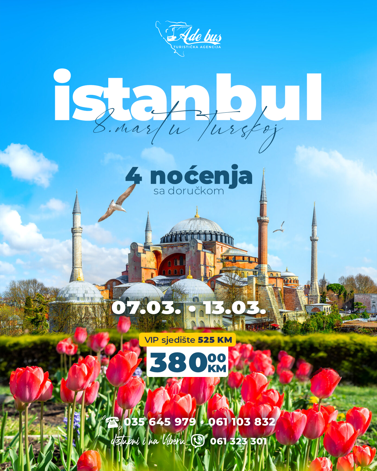 8. mart u Istanbulu: 4 noćenja sa doručkom