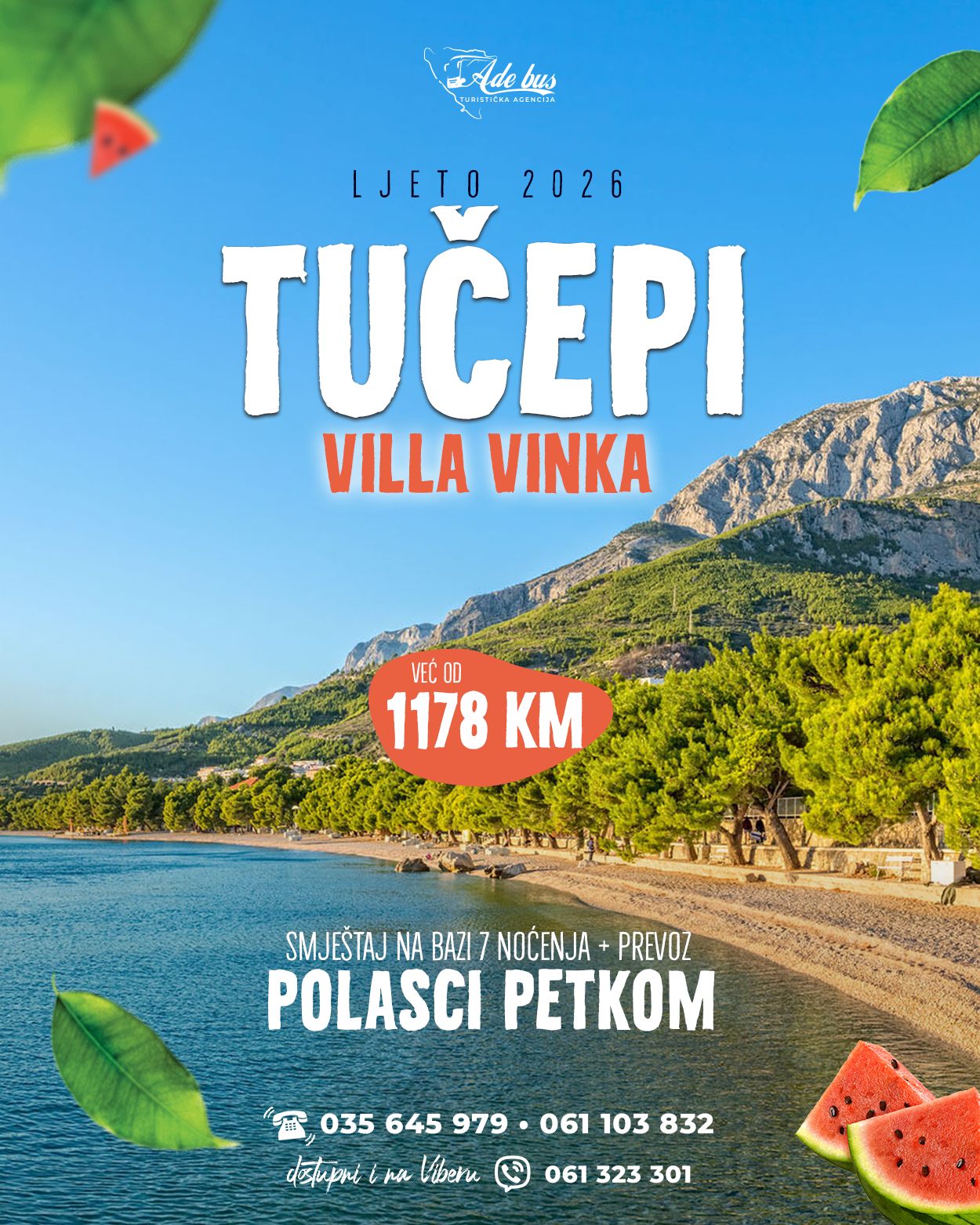 LJETO 2026: TUČEPI – villa Vinka