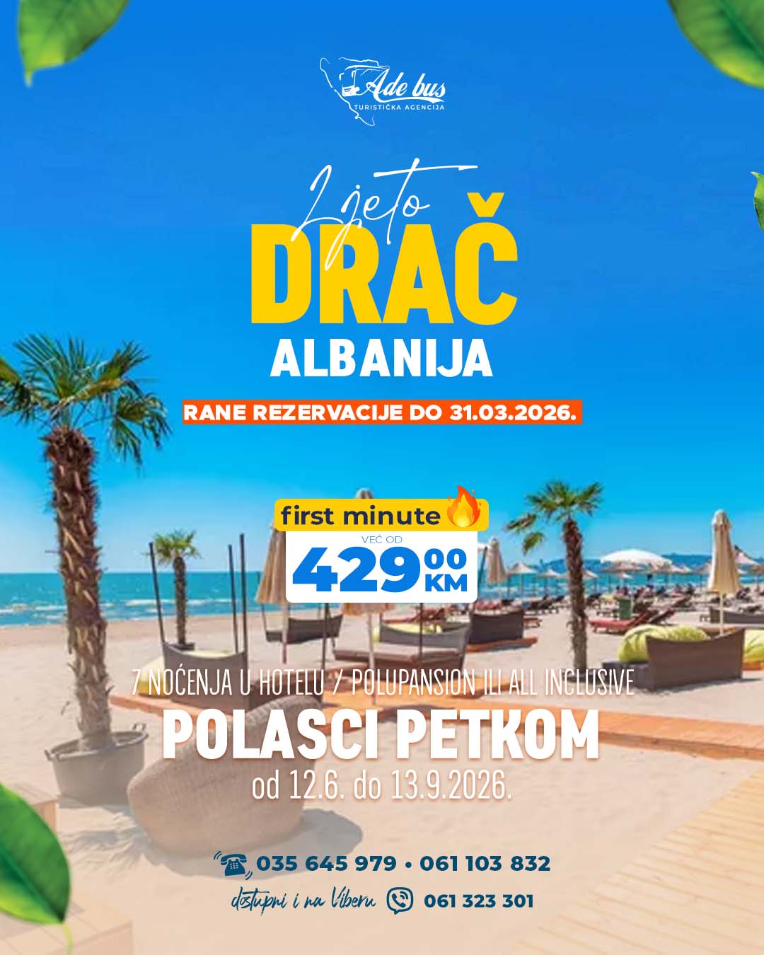 Ljeto 2026: Drač, Albanija