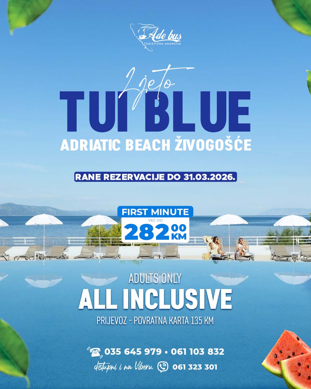 Ljeto 2026: TUI BLUE Adriatic Beach