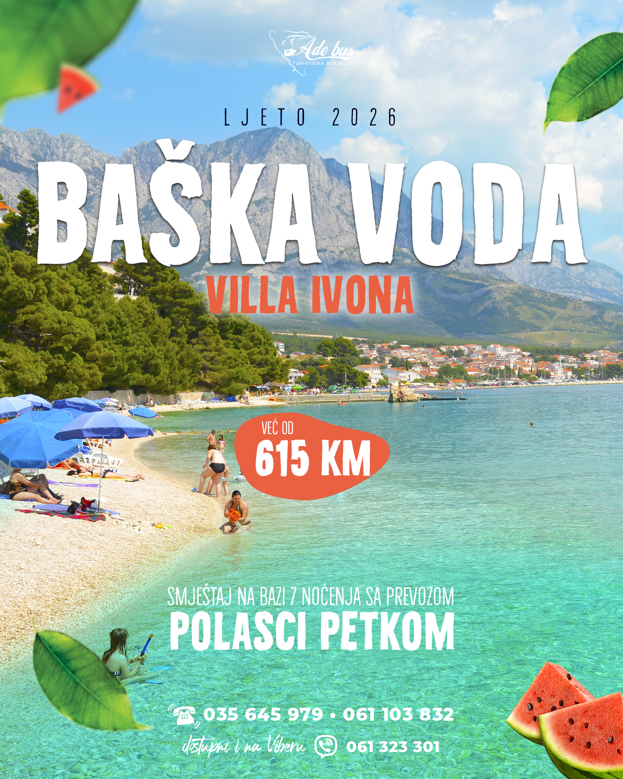 Ljeto 2026: Baška voda – Villa Ivona