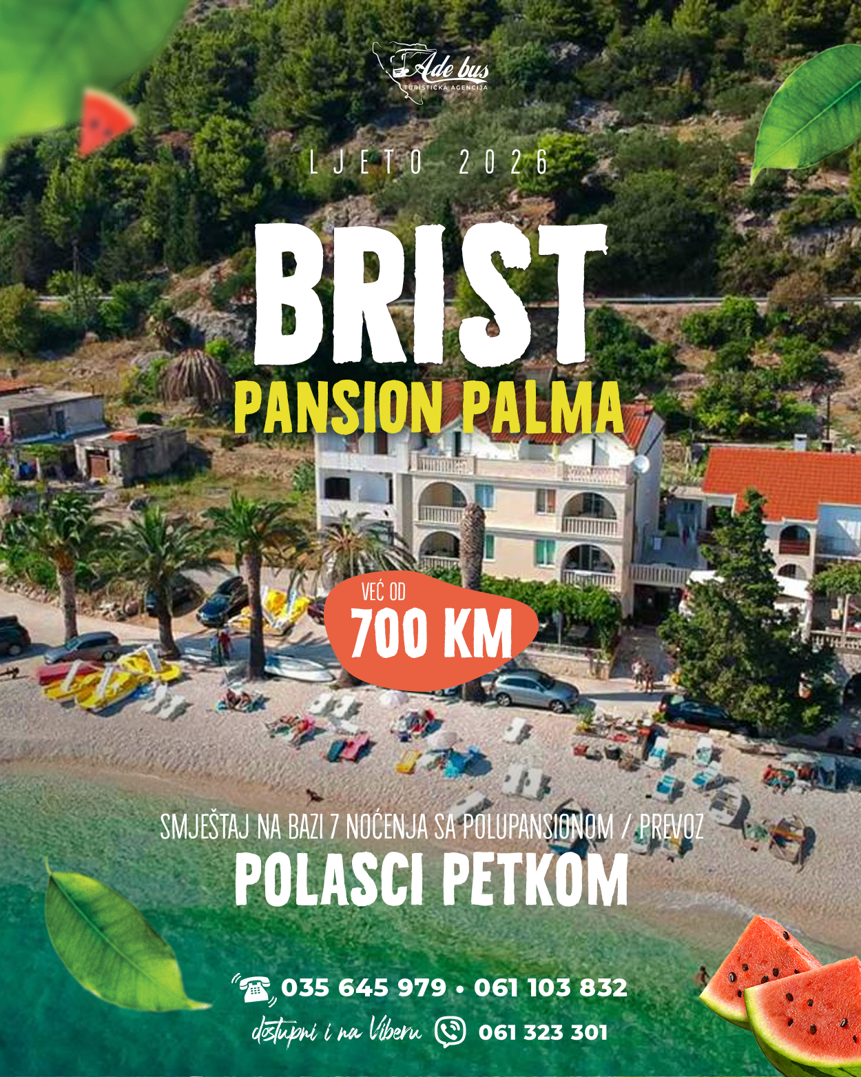 LJETO 2026: BRIST – PANSION PALMA