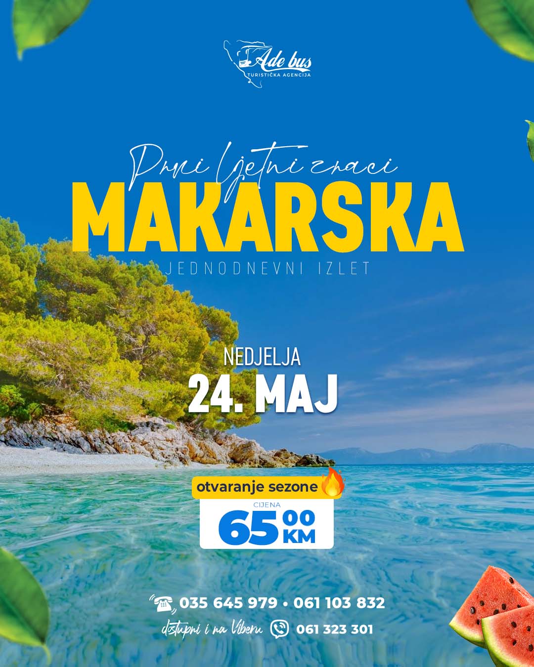 OTVARANJE SEZONE: Jednodnevi izlet u Makarsku