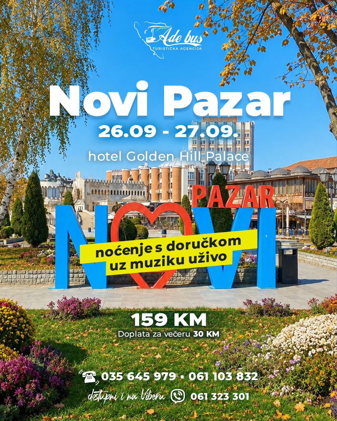 Vikend u Novom Pazaru | 26. i 27. septembar 2026.