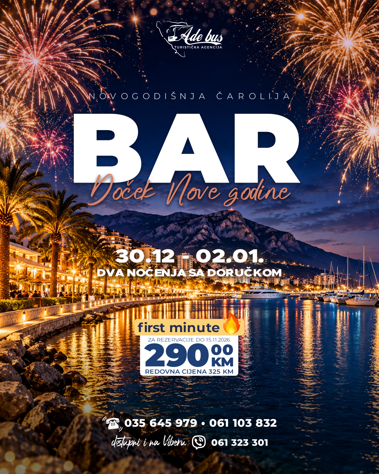 Doček Nove godine – Bar, Crna Gora